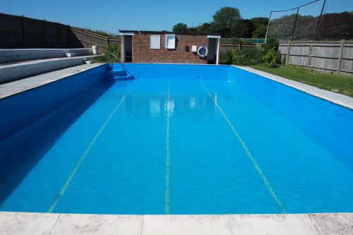 The pool filling up....